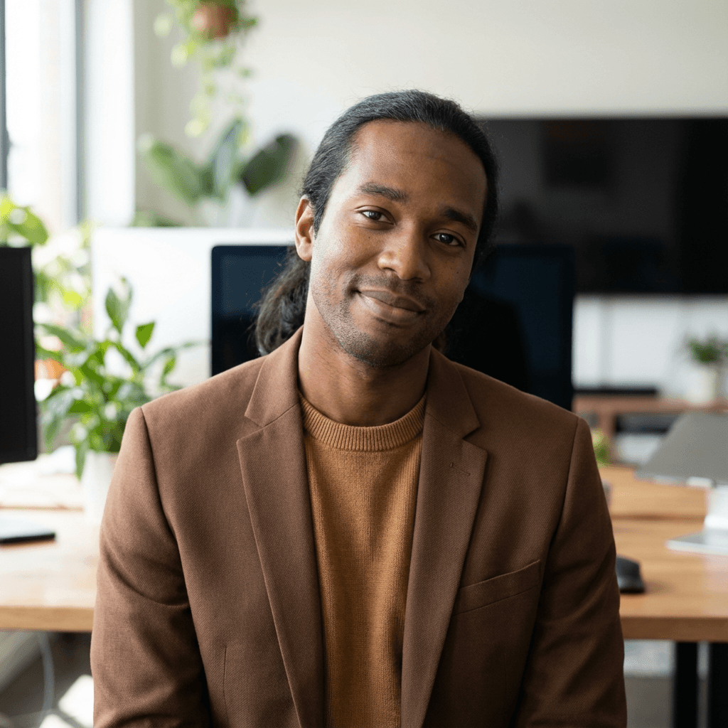 Portrait of Samuel Hansen, founder of Martins Network Support