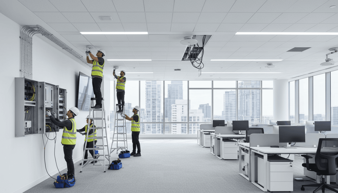 Installing a ceiling access point